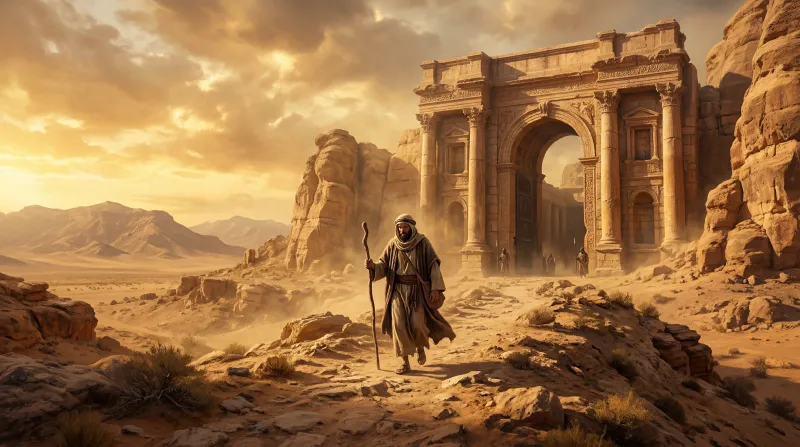 Scene generated by Kuak Studio in Biblical style