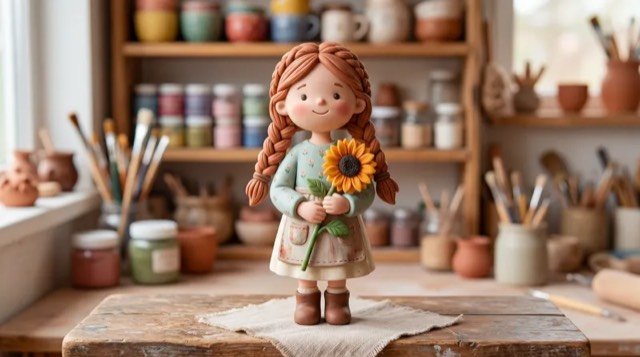 Scene generated by Studio in Clay style