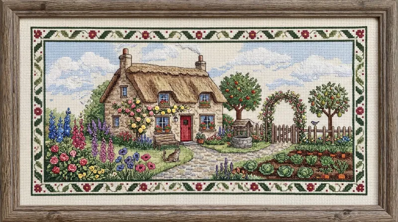 Scene generated by Kuak Studio in Cross Stitch style