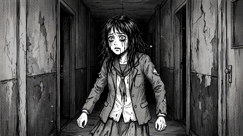 Scene generated by Studio in Dark Manga style