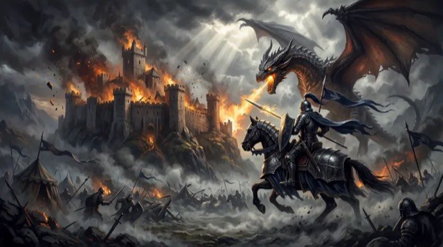 Scene generated by Studio in Epic fantasy style