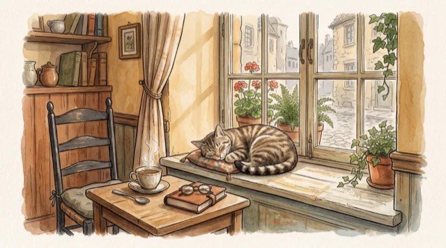 Scene generated by Studio in Ink & watercolor style