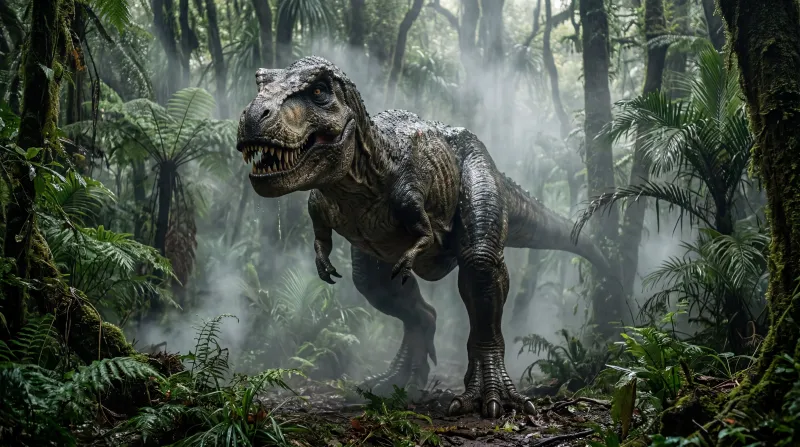 Scene generated by Kuak Studio in Jurassic style