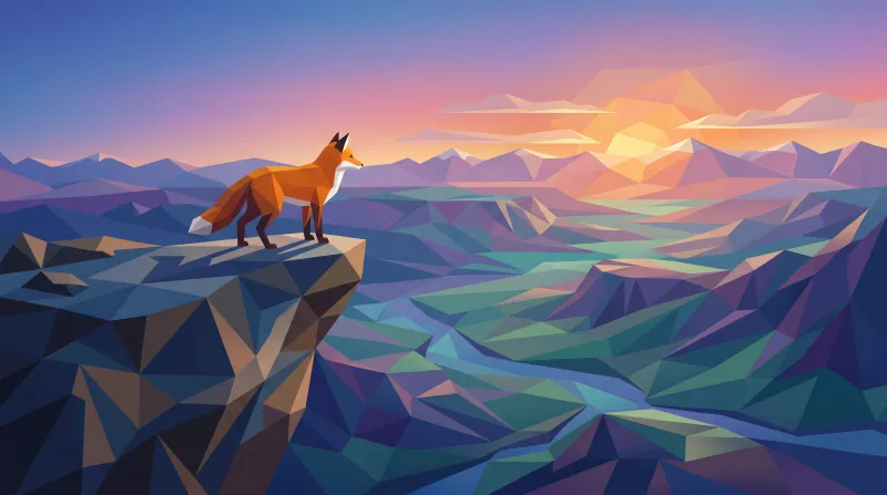 Scene generated by Studio in Low Poly style