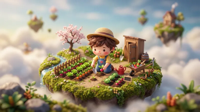 Scene generated by Kuak Studio in Tiny World style